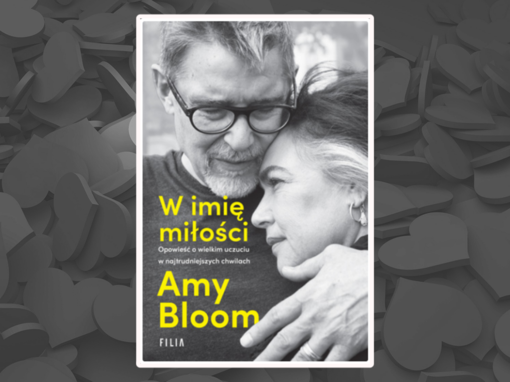 Okładka Amy Bloom przedstawia przytulających się mężczyznę i kobietę.